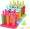 Popsicle Molds 3 Sets Ice Pop Molds Ice Pop Maker with Funnel and Brush, 3 Colors, Reusable Easy Release Ice Pop Maker, Popsicle Mould Frozen Ice Popsicle Maker